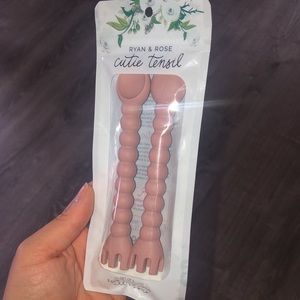 Ryan & Rose Cutie Tensils Pale Rose set of 2